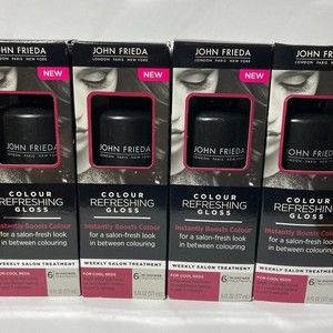 John Frieda Colour Refreshing Gloss Cool Reds 4 Boxes DISCONTINUED Color
